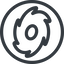 Line, right, normal, circle, horizontal, mirror, galaxy, space, spiral, milky-way, milky, way, cosmos, celestial, stellar, universe, galactic icon