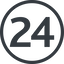 Line, normal, circle, ecommerce, crm, hosting, domain, collaboration, project, intranet, extranet, bitrix, 24, bitrix24 icon