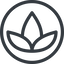 Line, normal, circle, spa, zen, lotus, flower icon