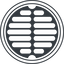 Line, up, normal, circle, manhole, sewer, sewer-manhole, metal, cover, manhole-alt-solid icon