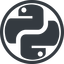 Line, normal, circle, logo, python icon