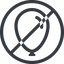 Line, solid, circle, horizontal, mirror, prohibited, balloon, party, birthday, carnival, helium, balloons icon