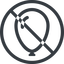 Line, solid, circle, prohibited, balloon, party, birthday, carnival, helium, balloons icon