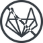 Line, normal, circle, brand, social, network, prohibited, brands, repo, gitlab, gitlab-alt, wolf icon