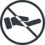 Line, up, normal, circle, prohibited, healthcare, help, care, gift, hand, giving, giving-hand, love, give, giving-hand-solid icon