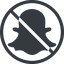 Line, normal, solid, circle, logo, brand, social, network, prohibited, chat, snapshat-solid, snapchat, snap icon