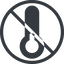 Line, normal, circle, prohibited, temperature, low, freeze, thermometer, temperature-low-solid, cold, temperature-low icon