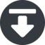 Down, normal, solid, circle, uploaded, uploading, upload-solid icon