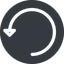 Left, normal, solid, circle, arrow, reload, refresh, undo, redo, restore icon