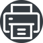 Normal, solid, circle, horizontal, mirror, laser, copy, printer, print, inkjet, printing, photocopier icon