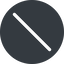Normal, solid, circle, horizontal, mirror, slash, division, slant, obelus, anti-slash icon