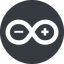 Normal, solid, circle, logo, brand, board, uno, mega, breakout, pcb, arduino icon