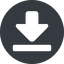 Up, normal, solid, circle, downloaded, downloading, download-solid icon