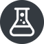 Up, normal, solid, circle, bubble, bubbles, graduated, erlenmeyer, chemical, flask, lab, laboratory, chemistry, potion, glassware, conical, bubbling, boiling, bulbous, erlenmeyer-bubbling icon