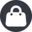 Normal, solid, circle, shopping, cart, market, hand, handbag, bag, bags, handbag-solid icon