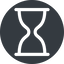 Normal, solid, circle, glass, wait, load, loading, waiting, clock, hour, hourglass, sandglass, sand, timer icon