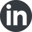 Normal, solid, circle, logo, brand, social, network., linkedin icon