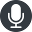 Normal, solid, circle, volume, mute, music, sound, radio, microphone, micro, sing, song, mic, record, microphone-solid icon