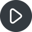 Up, normal, solid, circle, arrow, video, play, mp3, player, pause icon