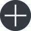 Normal, solid, circle, plus, add, new, create, addition, +, more icon