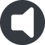 Normal, solid, circle, speaker, volume, mute, unmute, music, sound, loudspeaker, speaker-solid icon
