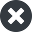 Normal, solid, circle, times, cross, error, not, remove, no, delete, times-solid, danger, close, cancel, x, math, mathematics, mathematical, maths icon