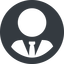 Normal, solid, circle, user, tie, admin, administrator, superuser, user-tie-circle icon