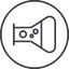 Thin, line, left, circle, bubble, bubbles, graduated, erlenmeyer, chemical, flask, lab, laboratory, chemistry, potion, glassware, conical, bubbling, boiling, bulbous, erlenmeyer-bubbling-thin icon