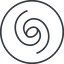 Thin, line, right, circle, horizontal, mirror, galaxy, space, spiral, milky-way, milky, way, cosmos, celestial, stellar, universe, galaxy-thin-alt, galactic icon