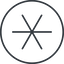 Thin, line, right, circle, star, asterisk-thin, asterisk icon