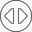 Thin, line, right, circle, order, sort, sort-thin icon