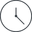 Thin, line, up, circle, horizontal, mirror, clock, time, meeting, hour, minute, hours, minutes, clock-thin icon