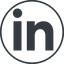 Thin, line, circle, logo, brand, social, network., linkedin icon