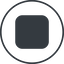 Thin, line, circle, square, video, play, stop, mp3, player, pause, stop-solid icon