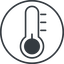 Thin, line, circle, temperature, low, thermometer, cold, thermometer-low, thermometer-low-thin icon
