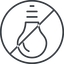 Thin, line, down, circle, horizontal, mirror, prohibited, light, bulb, brainstorming, creativity, idea, tip, lamp, bulb-thin icon