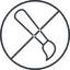 Thin, line, left, circle, prohibited, paint, brush, illustrate, drawing, painting, brush-thin icon