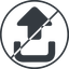 Thin, line, left, solid, circle, sign, log, out, logout, log-out, exit, prohibited, signout, sign-out-solid, disconnect icon