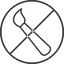 Thin, line, right, circle, prohibited, paint, brush, illustrate, drawing, painting, brush-thin icon