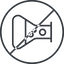 Thin, line, right, circle, prohibited, bubble, bubbles, graduated, erlenmeyer, chemical, flask, lab, laboratory, chemistry, potion, glassware, conical, bubbling, boiling, bulbous, erlenmeyer-bubbling-thin icon