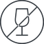 Thin, line, circle, glass, horizontal, mirror, prohibited, party, wine, empty, champagne, glass-wine, drink, water, glass-wine-empty-thin icon