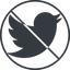 Thin, line, up, circle, logo, brand, social, prohibited, twitter, bird, twit, twitter-solid icon