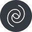 Thin, right, solid, circle, galaxy, space, spiral, milky-way, milky, way, cosmos, celestial, stellar, universe, galaxy-thin-alt, galactic icon
