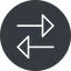 Thin, up, solid, circle, arrow, update, change, switch, select, revert, double, double-arrow, change-thin icon