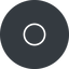 Thin, solid, circle, dot, round, dot-thin icon