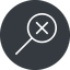 Thin, up, solid, circle, cross, search, magnifying, glass, research, magnifying-glass, keywords, keyword, glass-cross, no-result, magnifying-glass-cross-thin, magnifying-glass-cross icon