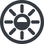 Line, left, wide, circle, star, light, brightness, luminosity, intensity, brilliance, lighter, darker, dark, mode, Illumination, sun, shine, flash, ray, brightness-half, brightness-wide, brightness-wide-half icon