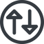 Line, right, wide, circle, arrow, update, change, switch, select, revert, double, double-arrow, change-wide icon
