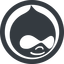 Line, wide, circle, logo, brand, website, blog, cms, internet, drupal icon