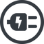 Line, up, wide, circle, electricity, plug, charge, charger, electric, electrics, electrical, plug-alt icon